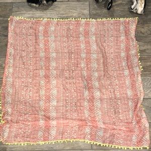 Aeropostale Pink Tribal Print Scarf
